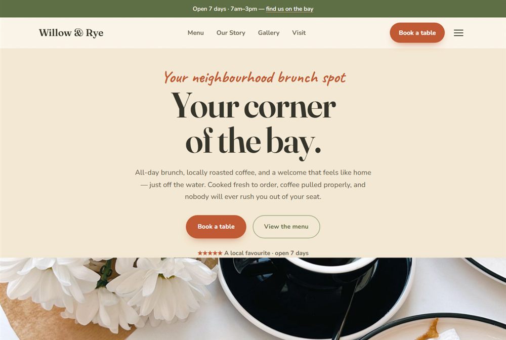 Willow & Rye website preview